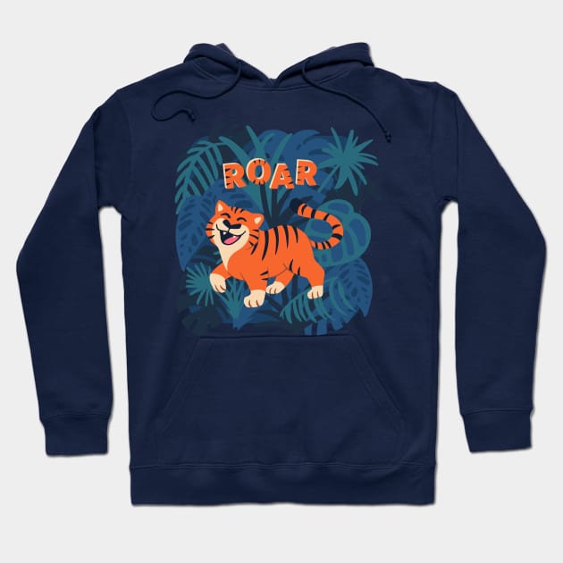 Tiger ROAR Hoodie by Abbilaura